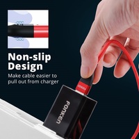 FONKEN kabel magnetyczny 3A USB magnetyczny telefon ładowarka przewód danych rodzaj USB C kabel magnes kabel szybkiego ładowania ładowarka Micro USB drutu 5